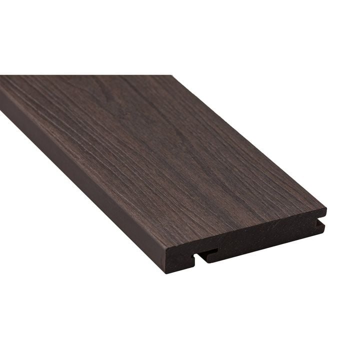 Ekodeck 137 x 23mm 5.4m Estate Brown Designer Edge Board Composite Decking