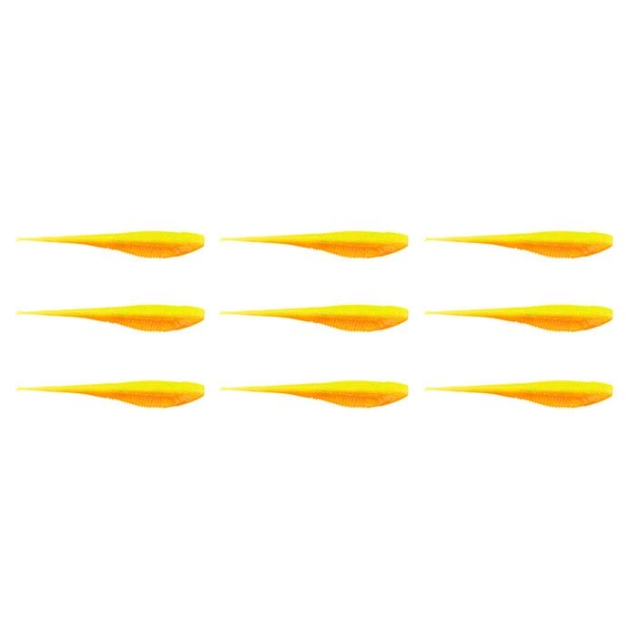 3x 3PK 7 In Rapala Crush City The Jerk Soft Plastic Minnow Lures - Solar Flare