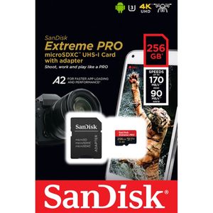 SanDisk Extreme Pro Micro SD 256GB SD Card 4K UHD A1 A2 200MB/s