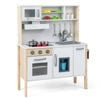 Costway Kitchen Playset Kids Pretend Cooking Toy White