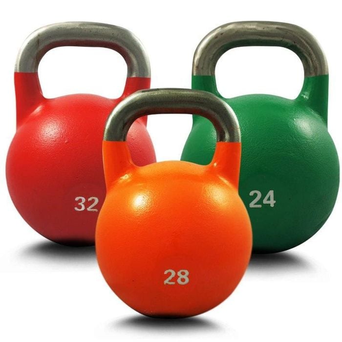 Set Of 24Kg 28Kg 32Kg Competition Pro Grade Steel Kettlebell Kettle Bell Gym Weight