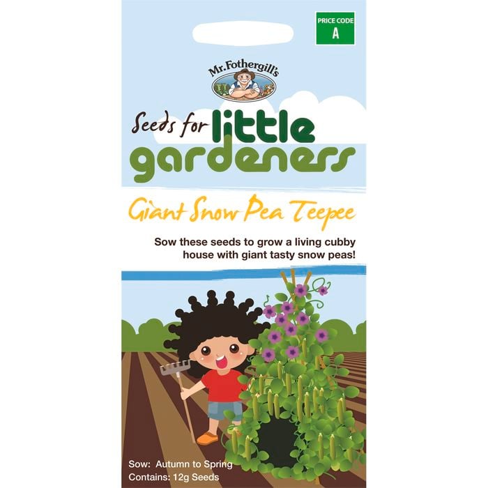 Mr Fothergill's Snow Pea Teepee Little Gardeners Seeds