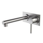 Caroma Stainless Steel Titan Wall Basin Mixer