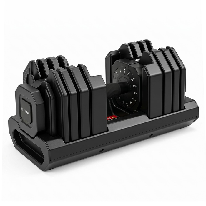 Fitnesslab 24kg fast adjustable dumbbell gym weight for exercise fitness