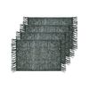 4pk J.elliot Home Rowan 33x48cm Jute Placemat - Evergreen