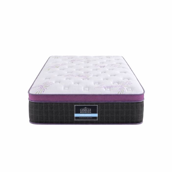 Giselle King Single Euro Top Mattress Firm Pocket Spring Edge Support