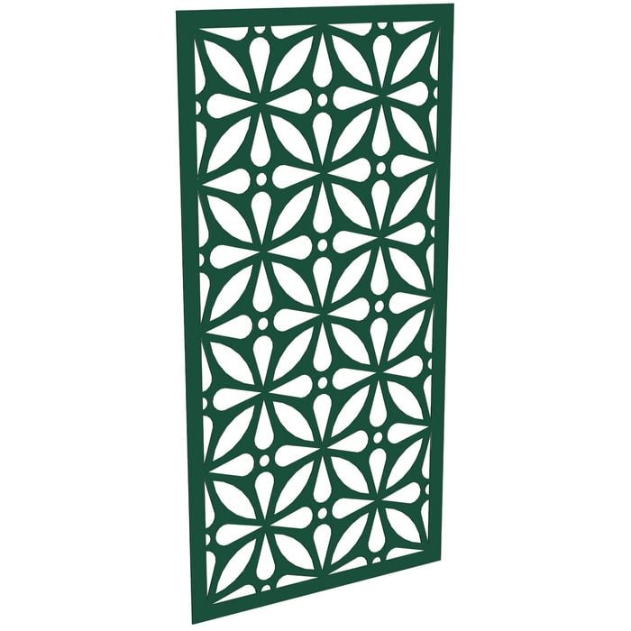 ProtectorAl 300-1200w x 1201-2400h Dark Green/Gloss White Morrocco Unframed Composite Deco Panel