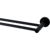 MIXX 750mm Matte Black Chia Round Double Rail