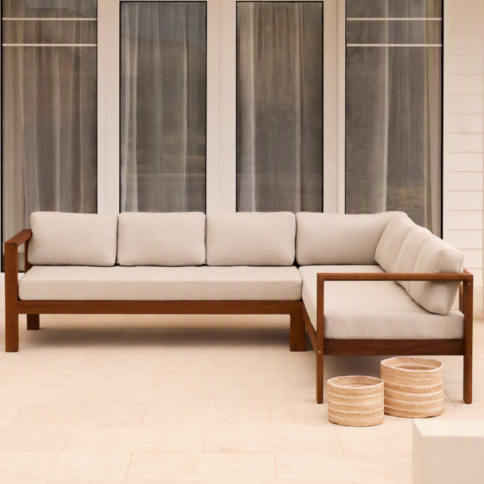 Mimosa Santo Timber Corner Lounge with Cushion