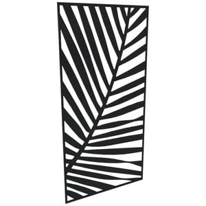 ProtectorAl 300-1200w x 1201-2400h Gloss Black/Satin Black Palm Unframed Composite Deco Panel