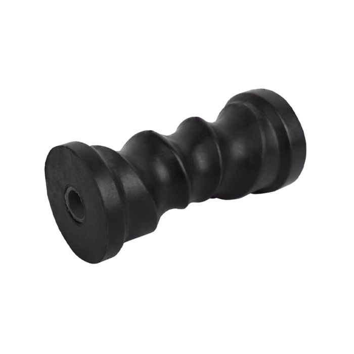 Sunrise Rubber Roller Self Centering Black Roller 6" 17mm Bore - Brr217