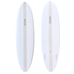 Summer Vibes Mini Mal Funboard Surfboard - Beige - Beige, 7'0" X 20 3/4" X 2 3/4" 46.2l