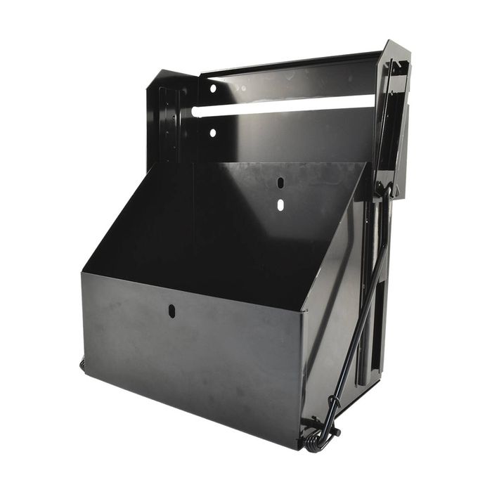 Drop Down Battery Tray Black Stainless Steel