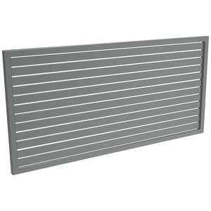 ProtectorAl 1001-2000W X 300-1000H Monument Aluminium Welded Slat Panel Horizontal 9mm Gap