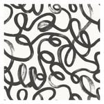 Squiggle Black/White Wallpaper  53cm x 10.05m