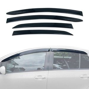 AUSGO Luxury Weather Shields for Toyota Yaris Hatch 2005-2011 Weathershields Window Visors Wind Deflectors