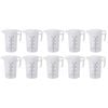 10x 2l Measuring Jug Heavy Duty Clear Plastic Propylene Food Grade Bpa 5 Pro-jug