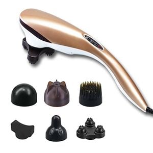 SOGA 6-Head Handheld Massager Gold