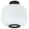 Astin Sinclair Bellamy Black Canopy Opal Glass Batten Fix
