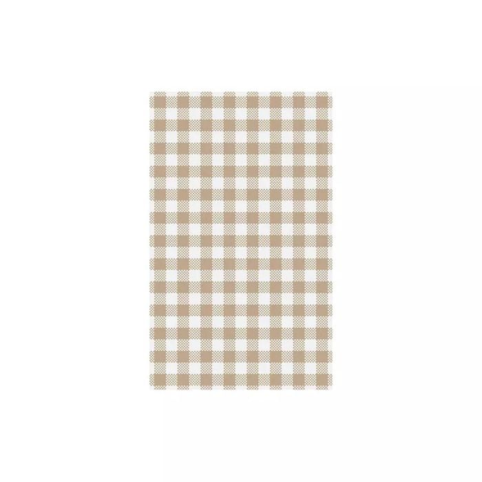 Gingham Greaseproof Paper Pack 200 - Coffee Gingham