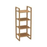 Flexi Storage Living 37 x 30 x 92.5cm 4 Tier Bamboo Storage Shelf