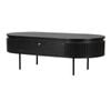 Nola 1.2m Wooden Coffee Table, Black