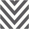 Chevron Black/White Wallpaper  53cm x 10.05m