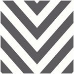 Chevron Black/White Wallpaper  53cm x 10.05m