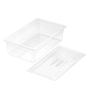 SOGA Clear Gastronorm Pan 1/1 150mm Deep with Lid