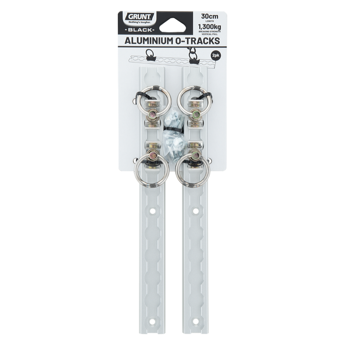 GRUNT 30cm Aluminium O Tracks - 2 Pack