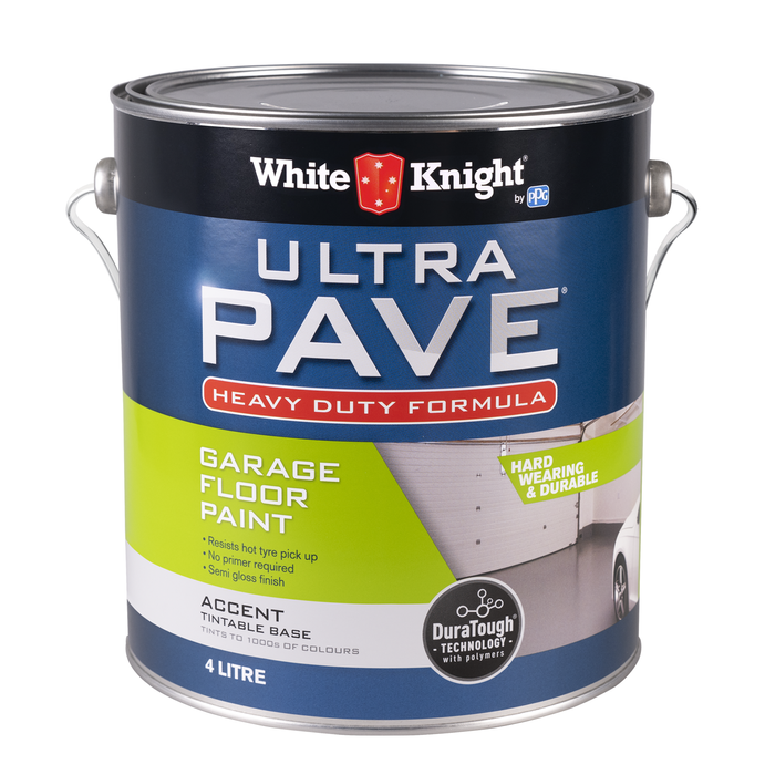 White Knight Accent Heavy Duty Ultra Pave Concrete And Paving Paint - 4L
