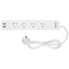 Arlec 4 Outlet Powerboard With USB Chargers
