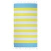 Yellow and Blue Thin Turkish Beach Towel - 100cm x 160cm