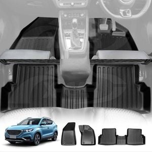 3D All-Weather Floor Mats for MG ZS/ZST 2018-2024 Heavy Duty Customized Car Floor Liners Full Set