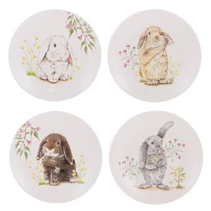 Ashdene Bunny Tales Set Of 4 Side Plates