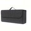 NNEOBA Anti-Slip Car Trunk Organizer Foldable Felt Storage Box Grey