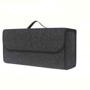 NNEOBA Anti-Slip Car Trunk Organizer Foldable Felt Storage Box Grey