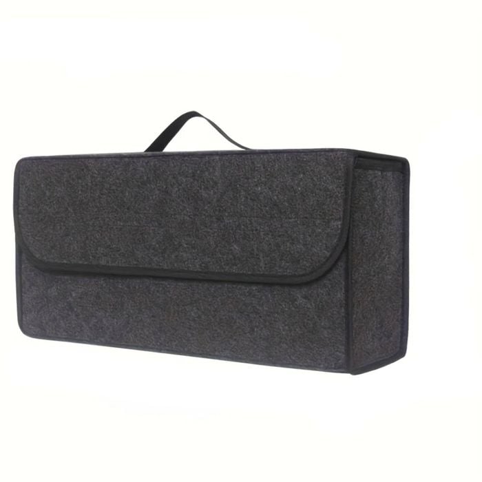 NNEOBA Anti-Slip Car Trunk Organizer Foldable Felt Storage Box Grey