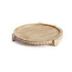 Willow & Silk Mango Wood 30 CM Wooden Cake Stand