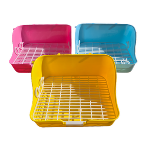 Yes4pets Small Rabbit Guinea Pig Potty Training Tray Pet Puppy Toilet Trays Loo Pad Mat