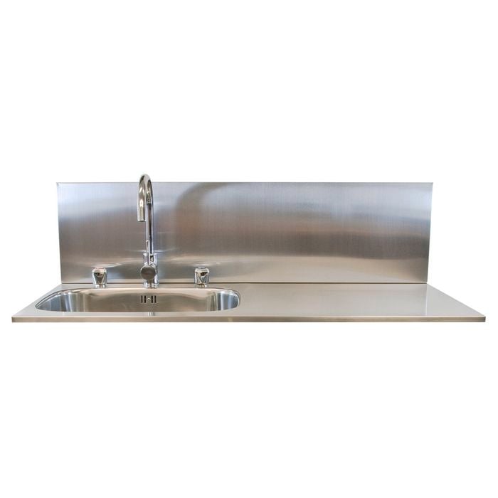 Dissco Laundry Splashback 1120x300mm Stainless Steel