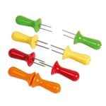 8pc Zyliss Stainless Steel Interlocking Corn Holders - Bold