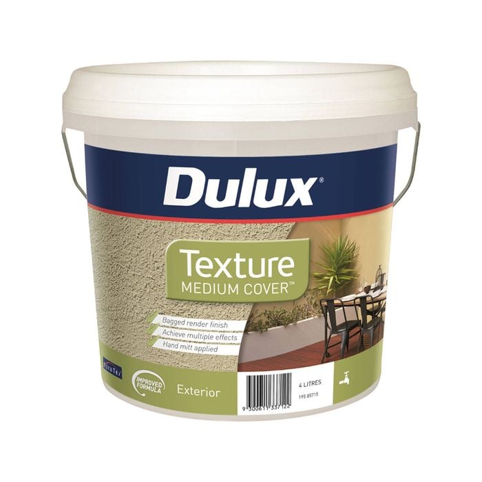Dulux 4L Medium Texture Exterior Paint - 4L