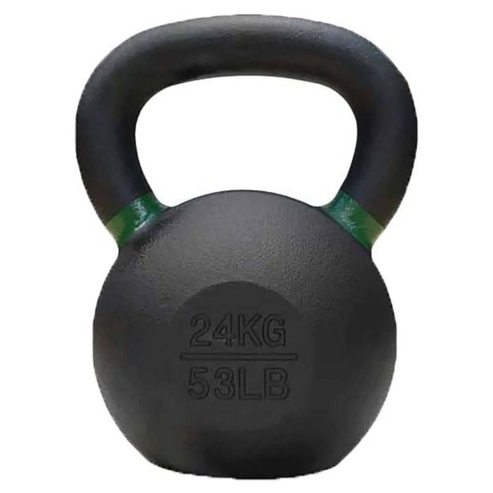 Premium Cast Iron Kettlebell Weightlift Home Gym Workout Exercise 24kg
