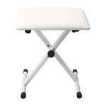 Maestro WHITE Height Adjustable Padded Piano Keyboard Bench