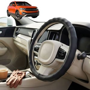 Australian Goose Steering Wheel Cover for VolksWagen T-Cross 2020 - Current (C1) Circle Black