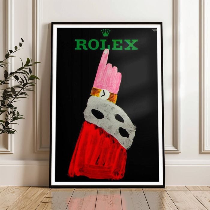 Galrie Vintage Rolex Advertising Art Print by Renem for Elegant
