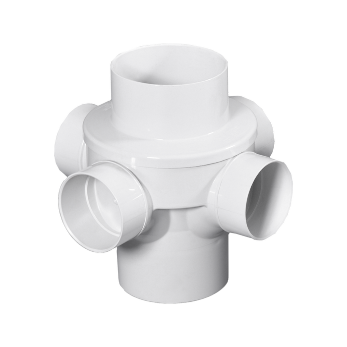 Holman 150 x 100mm 2, 3 and 4 Way DWV PVC Quad Junction