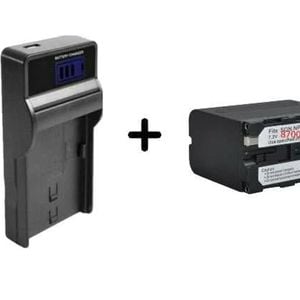 [combo] Replacement Battery + Charger For Sony Np-f970 | High Capacity, Fast Charging, Compatible With Np-f960/np-f970