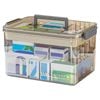 Catzon Transparent Storage Box with Handle for Pill Bottle Organize